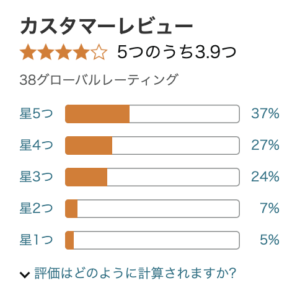 Amazonの評価